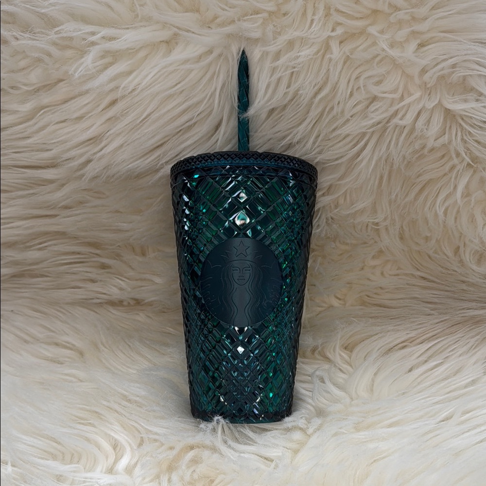 Starbucks Green Textured Tumbler with Straw
Never used